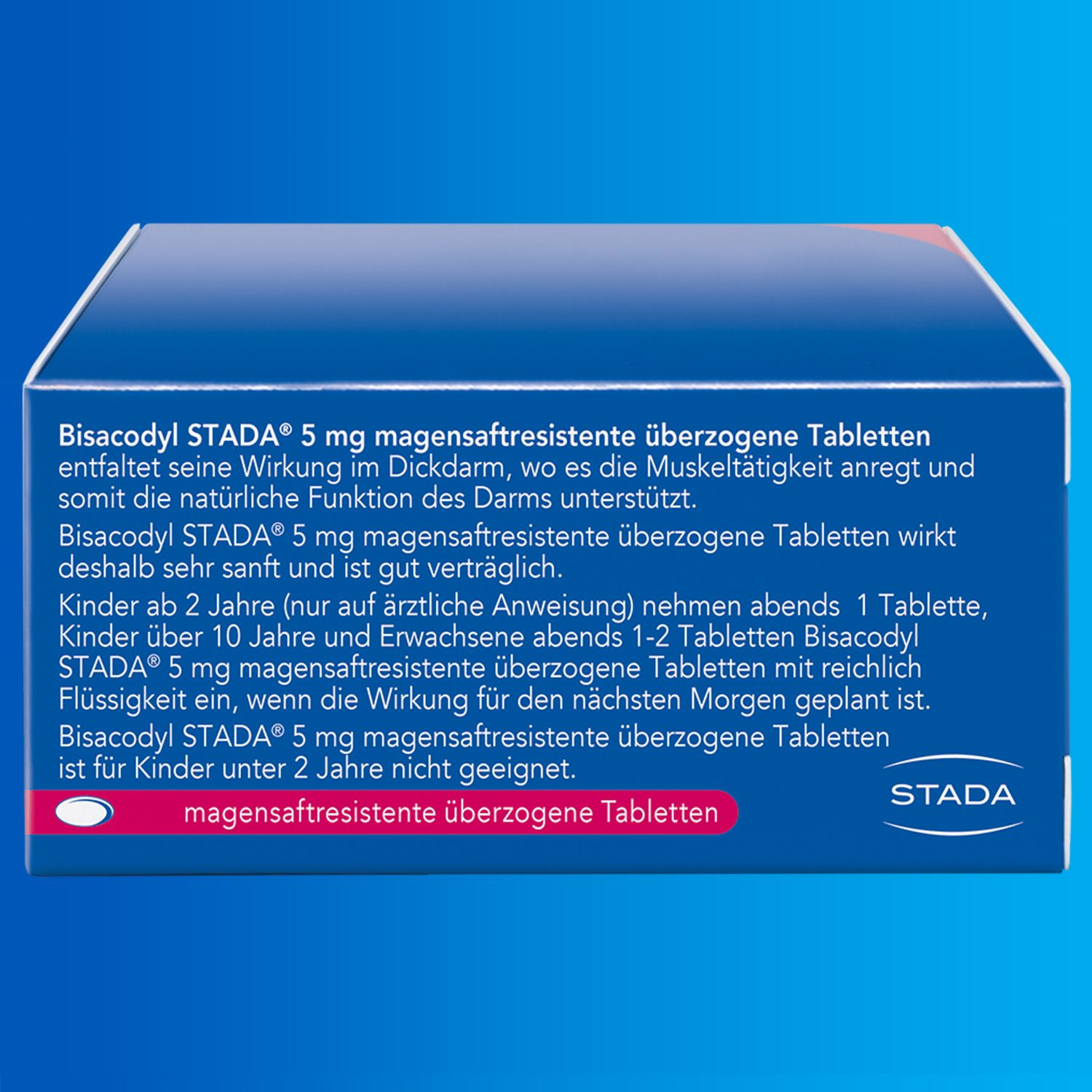 Bisacodyl STADA® 5mg Abführmittel zur Hilfe bei Verstopfung