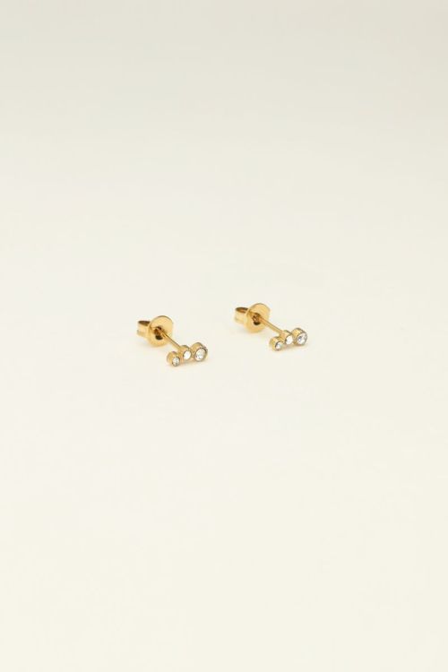 Universe studs met zilverkleurige rondjes