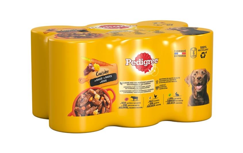 Nassfutter Adult Saftiges Geschnetzeltes, 6 x 400 gAlleinfuttermittel für ausgewachsene Hunde
