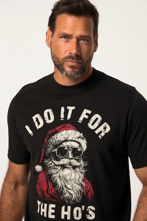 JP 1880 T-Shirt, Halbarm, X-Mas Print, Rundhals, bis 8 XL