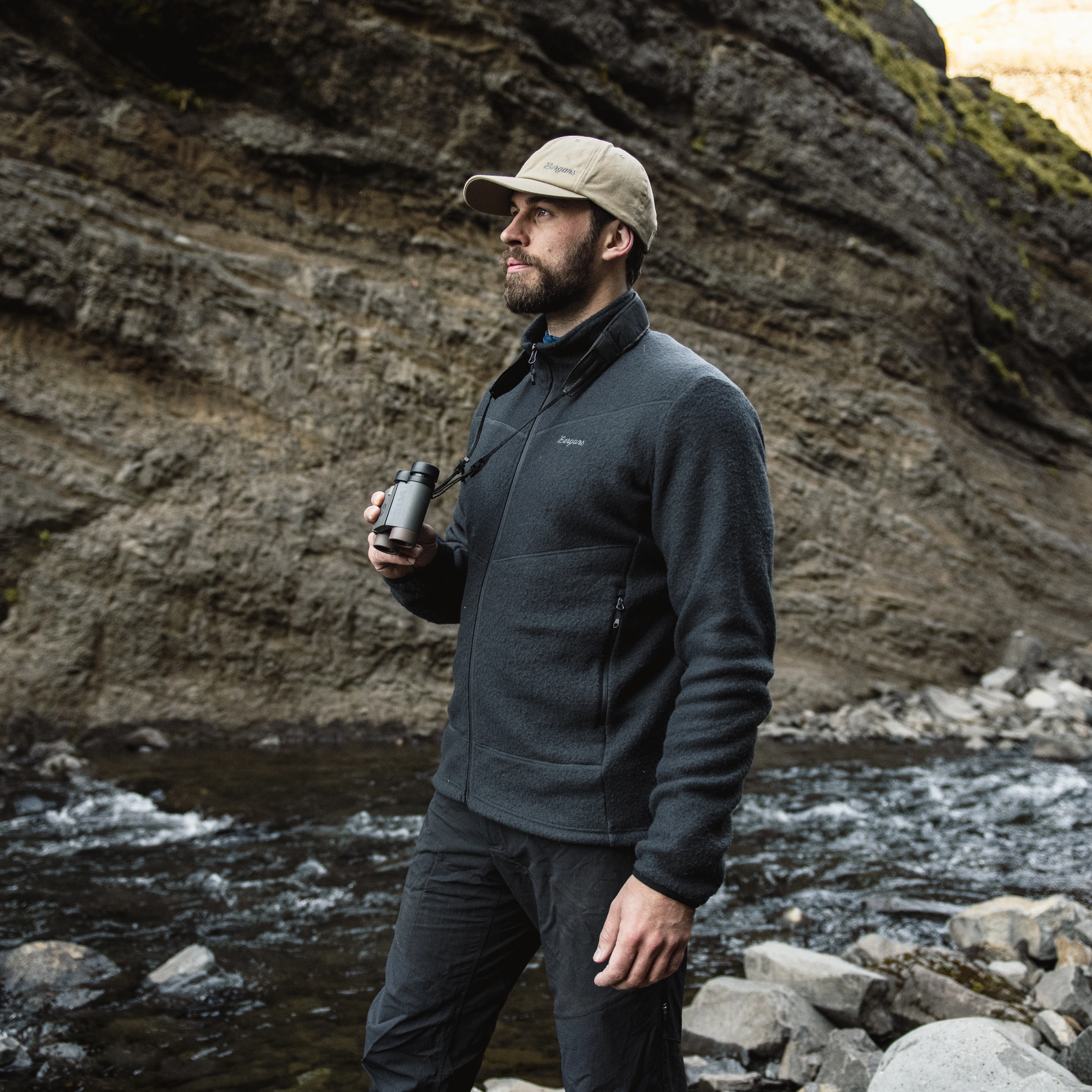 Rabot Merino Fleece Midlayer Jacket Men Dark Shadow Grey