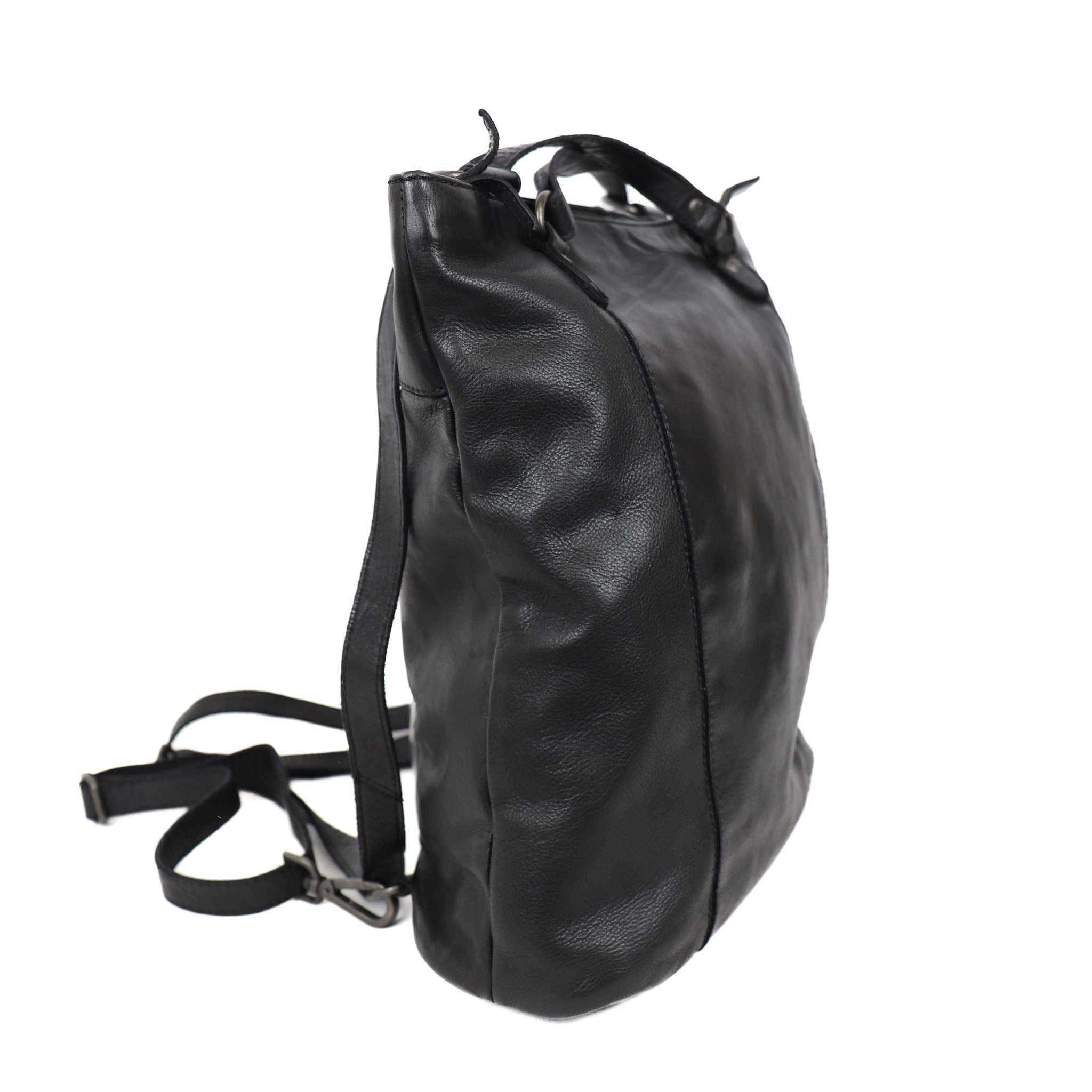 Rugzak/schoudertas 'Sandy' L zwart BLACK