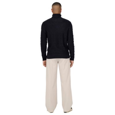 Pull homme Onsrigge Reg 3 Cable Roll Neck Knit ONLY AND SONS
