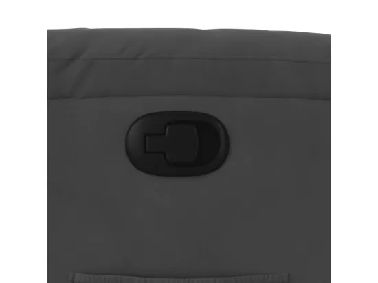 Fauteuil inclinable gris foncé tissu microfibre