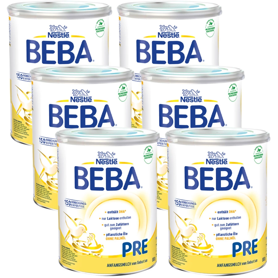 Nestlé BEBA PRE Anfangsmilch 6 x 800 g ab der Geburt