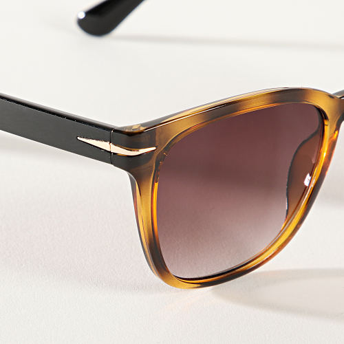 Lunettes De Soleil 026169 Fauve Marron Dégradé