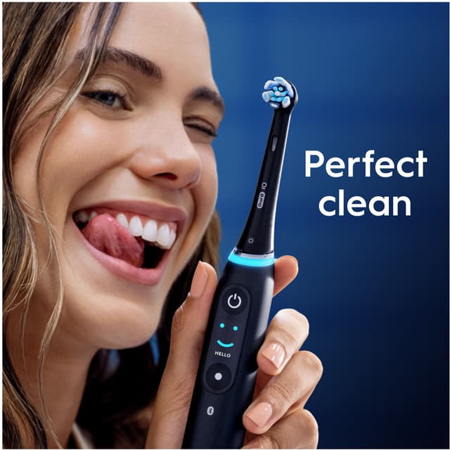 Oral-B iO Ultimate Clean tandbørstehoved 778497 8-stk (sort)