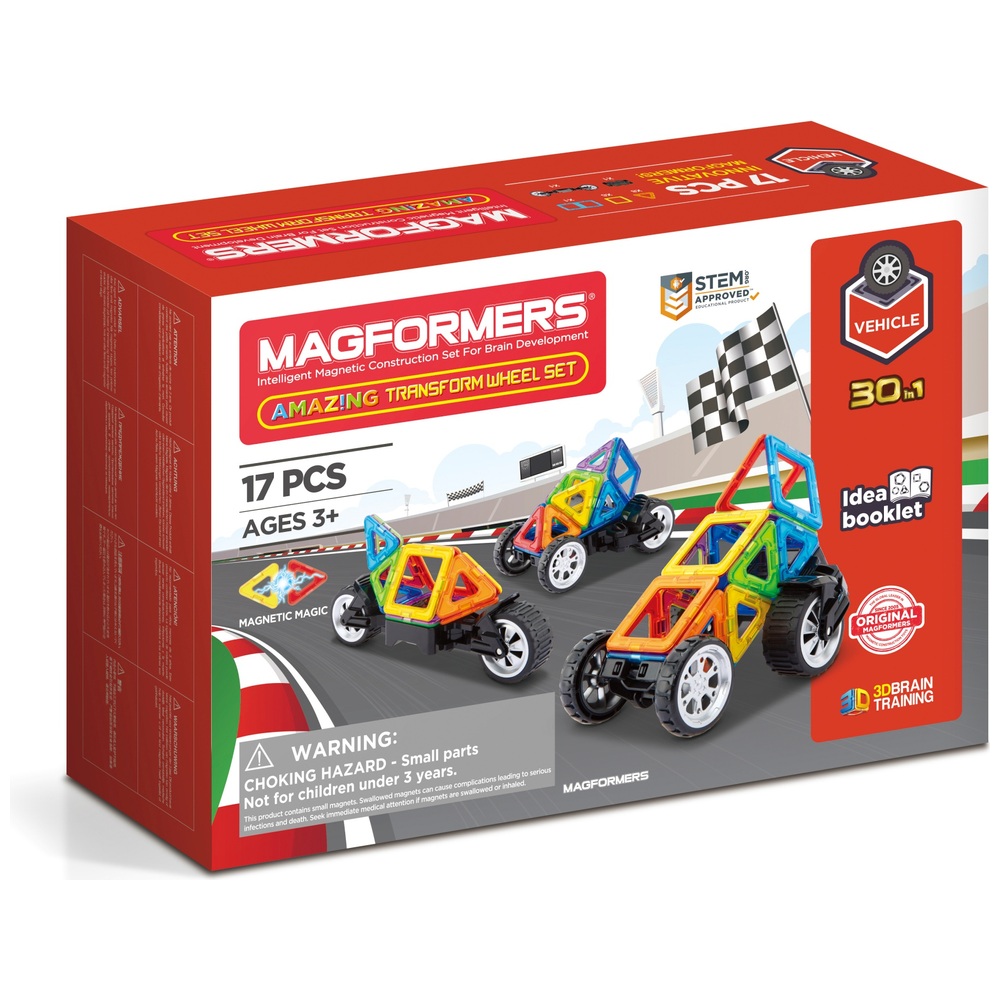 Magformers Amazing Transform Wheel 17-teiliges Magnet-Set