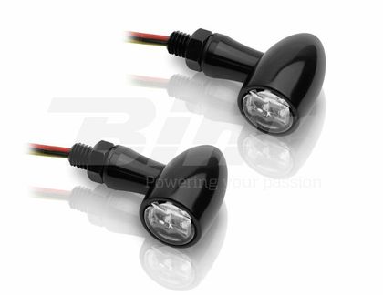 Clignotant Bihr LED V-PARTS 12V alu noir Universel