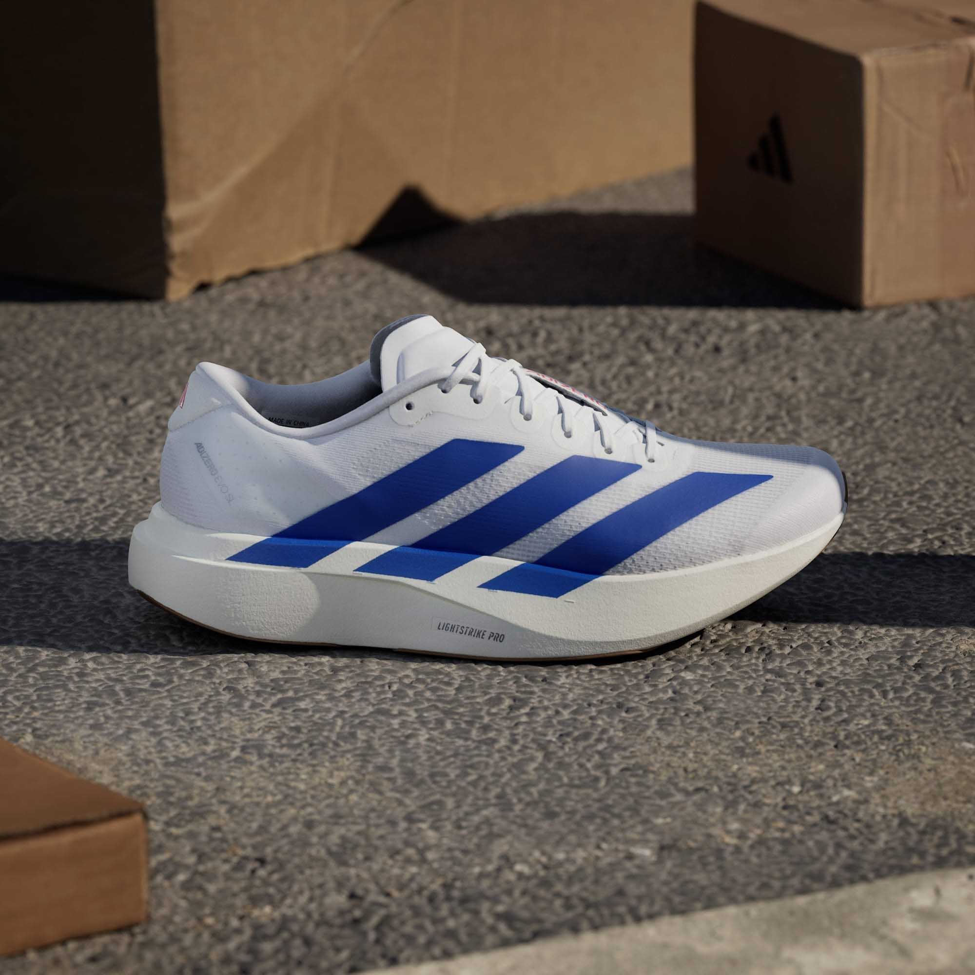 Adizero Evo SL Herre Cloud White/Royal Blue/Pure Ruby