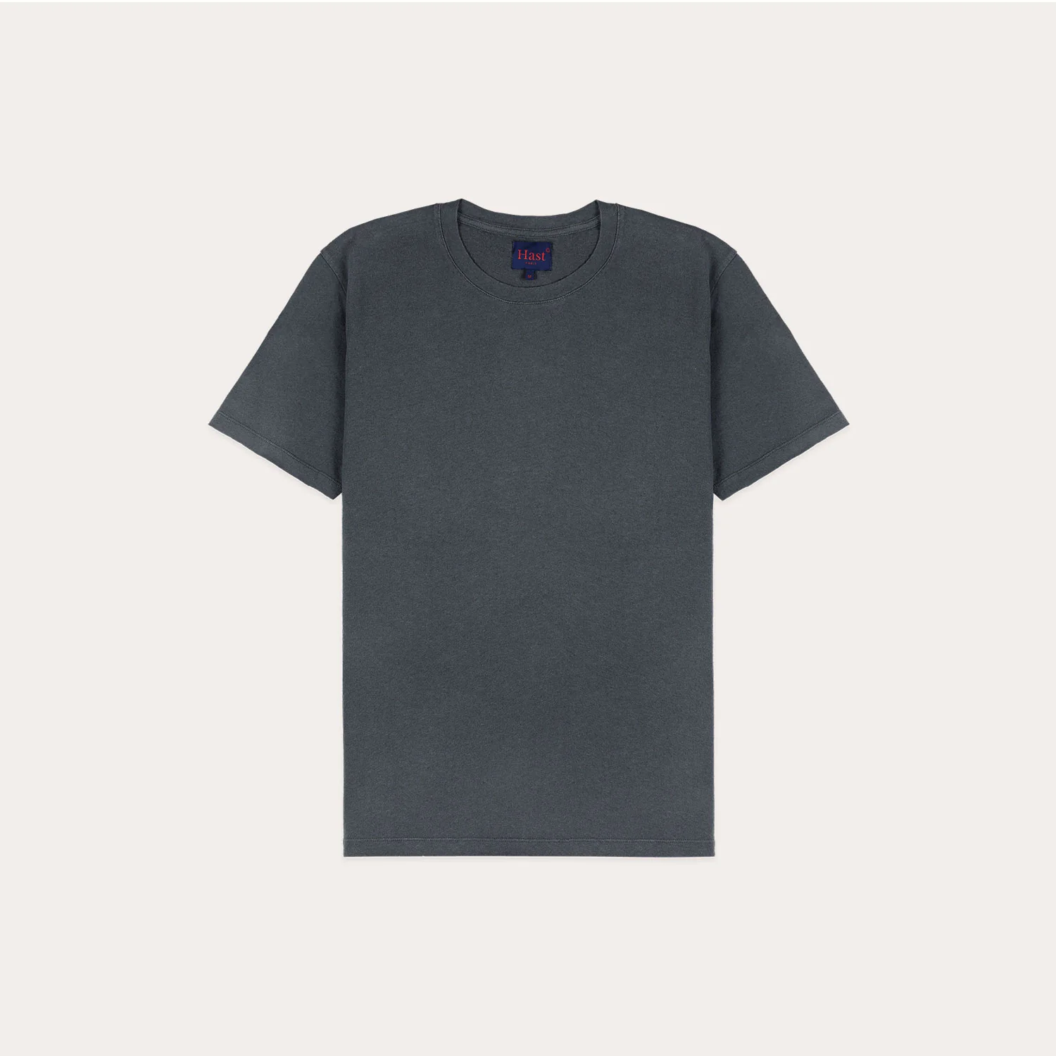 Gray cotton and linen T-shirt