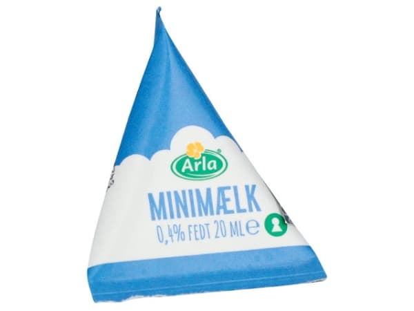 Kaffemælk Arla Minimælk 20ml i brik 0,5% - (karton med 100 stk.)