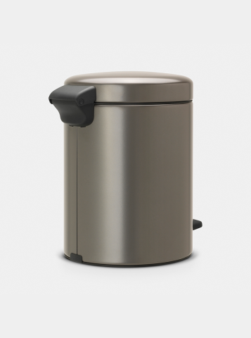 NewIcon Pedaalemmer, 5 liter, kunststof binnenemmer - Platinum