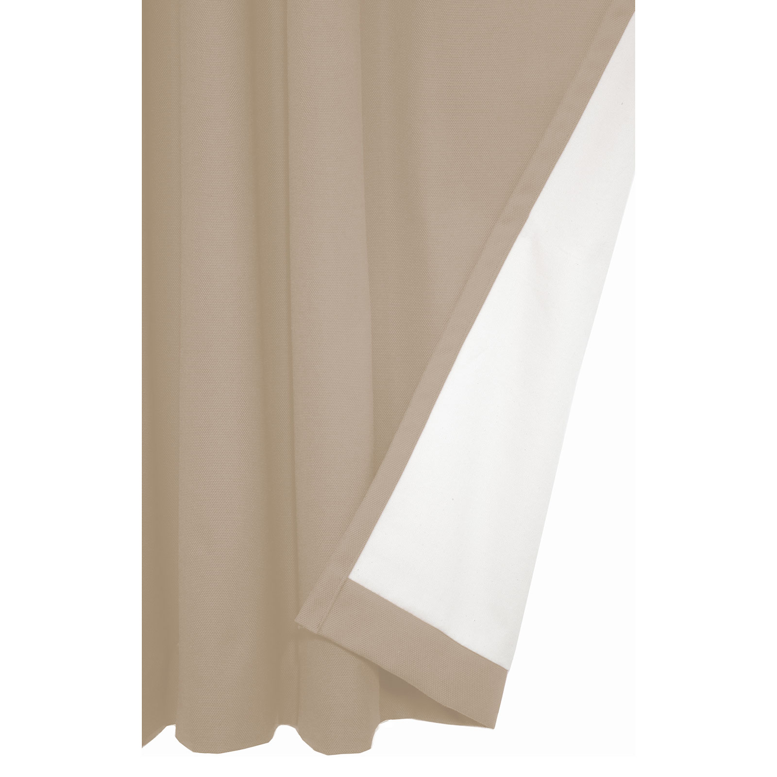 Einzelschal mit Kräuselband WIRTHNATUR - taupe - 1-lagig - 130x145 cm