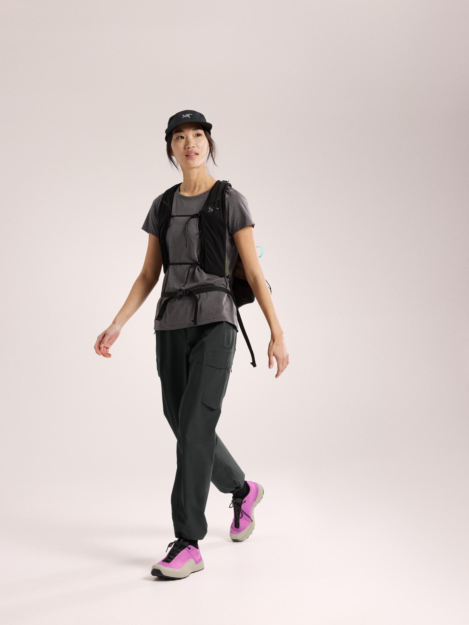 Arcteryx Taema Crew SS Womens Black Heater