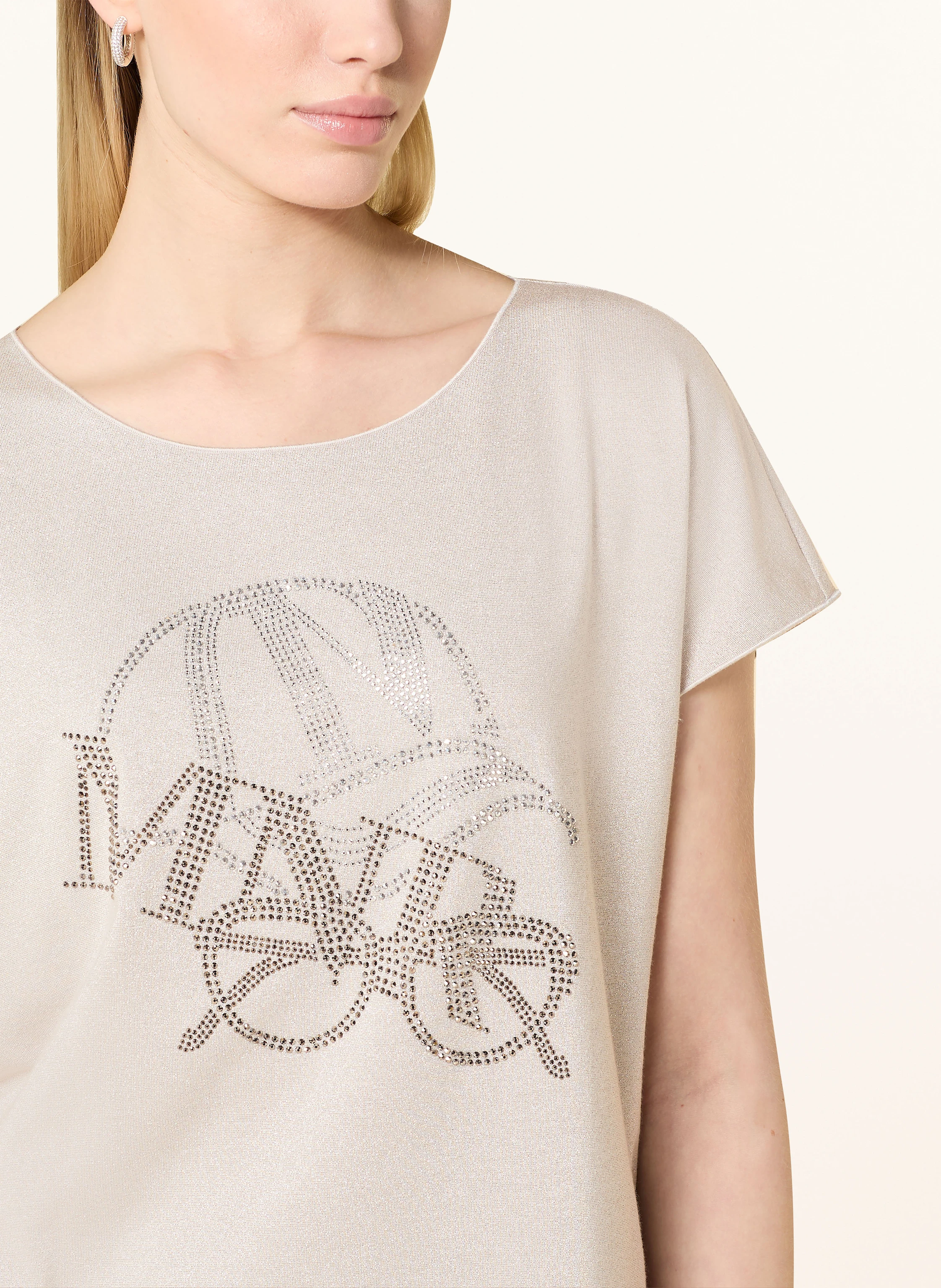 monari T-Shirt mit Schmucksteinen