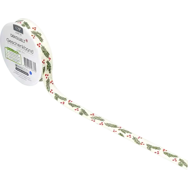 Geschenkband Tannenzweige