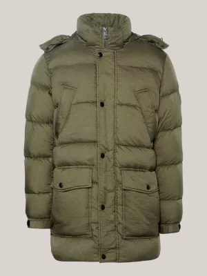 Parka Rockie com capuz e tingimento em peça