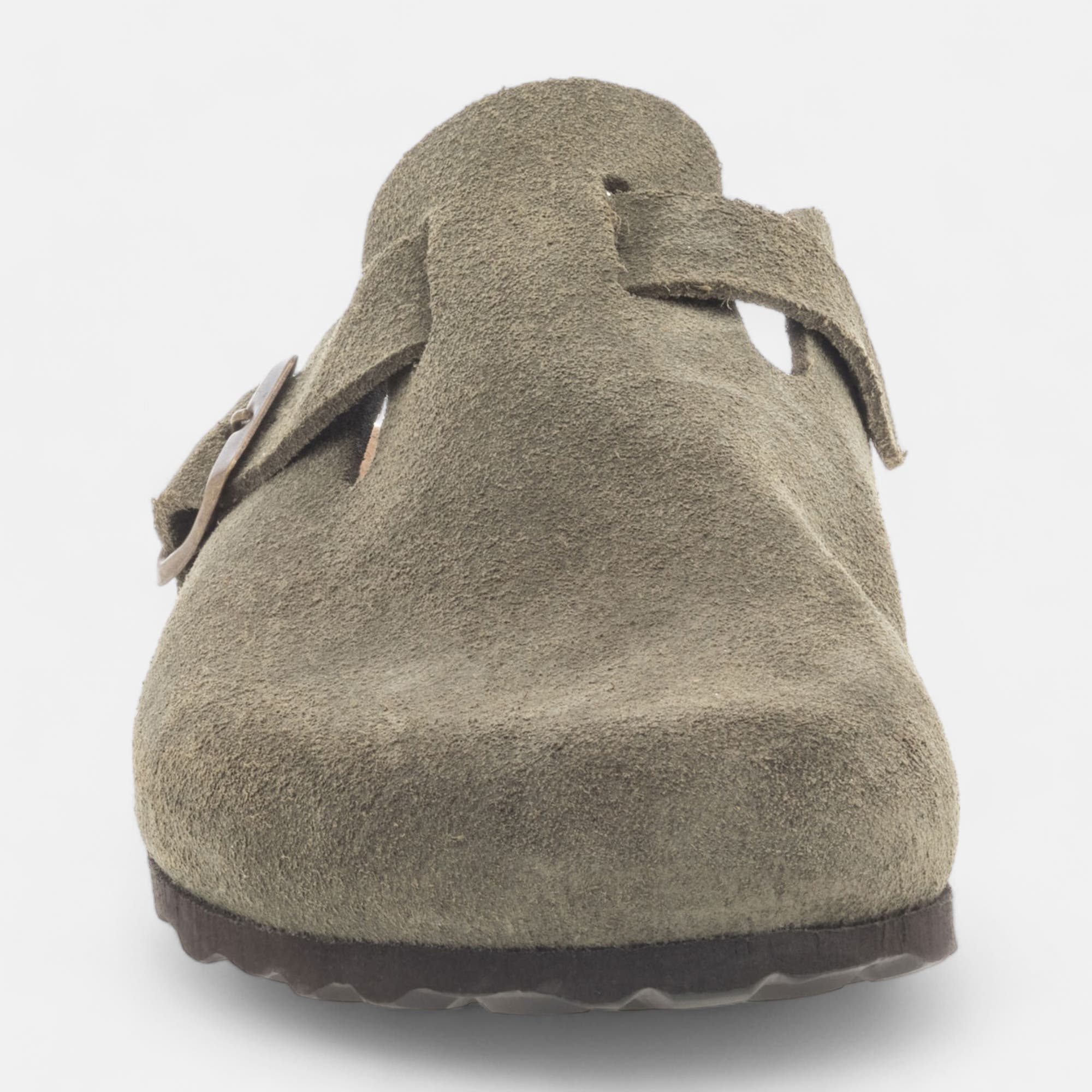 Sabots Homme en cuir kaki