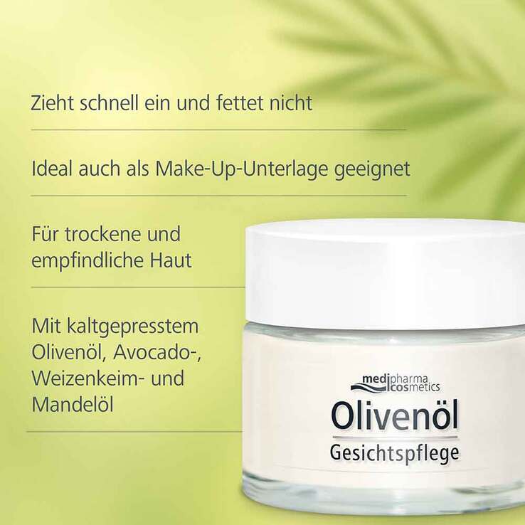 Olivenöl Gesichtspflege Creme, 50 ml