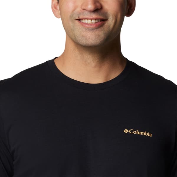 T-shirt COLUMBIA CSC SEASONAL LOGO LONG SLEEVE TEE BLACK/PEAKED BADGE