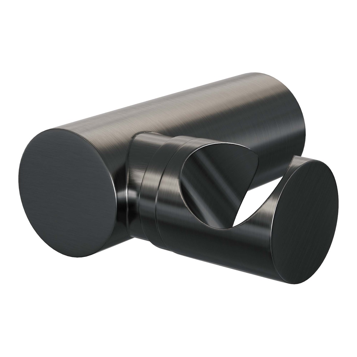 Brauer Gunmetal Carving thermostatische badkraan met wandhouder en 3 standen handdouche gunmetal geborsteld PVD