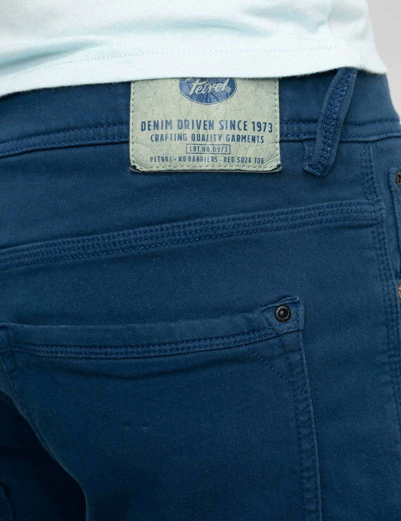 PETROL IND SHORT DENIM DARK CAPRI