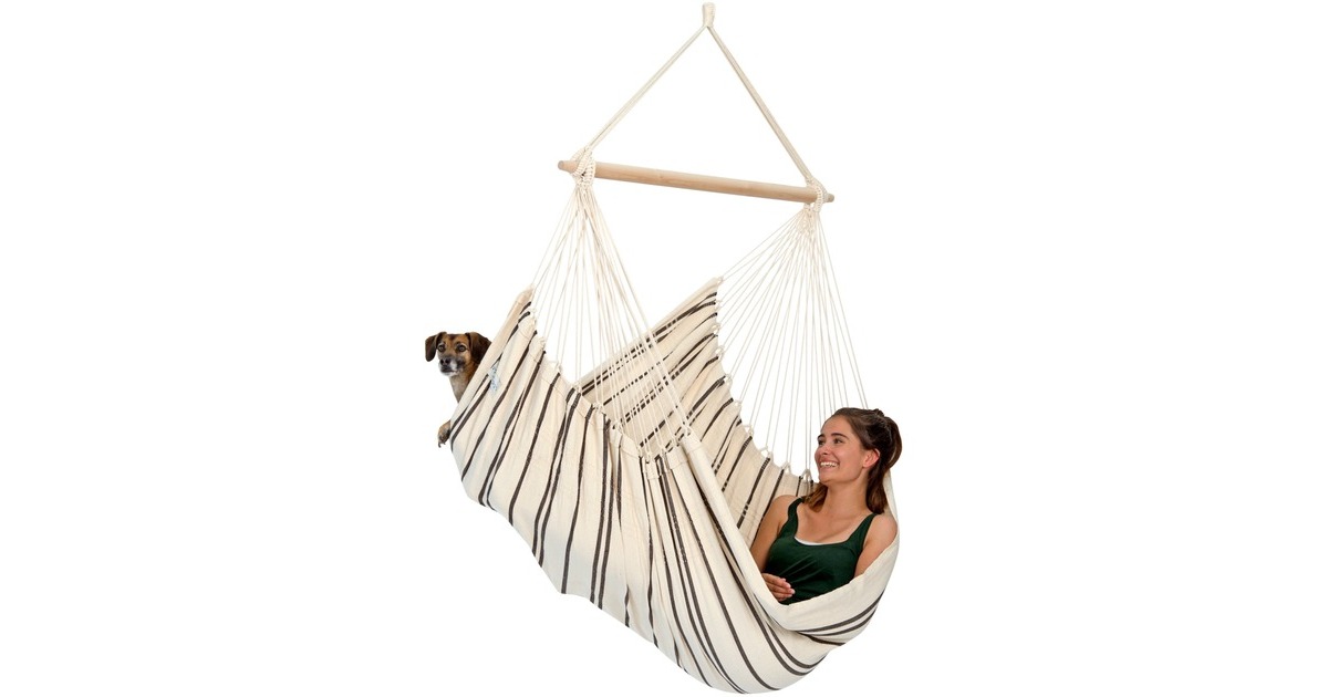 AmazonasBrasil Cappuccino hangstoel  (Wit)