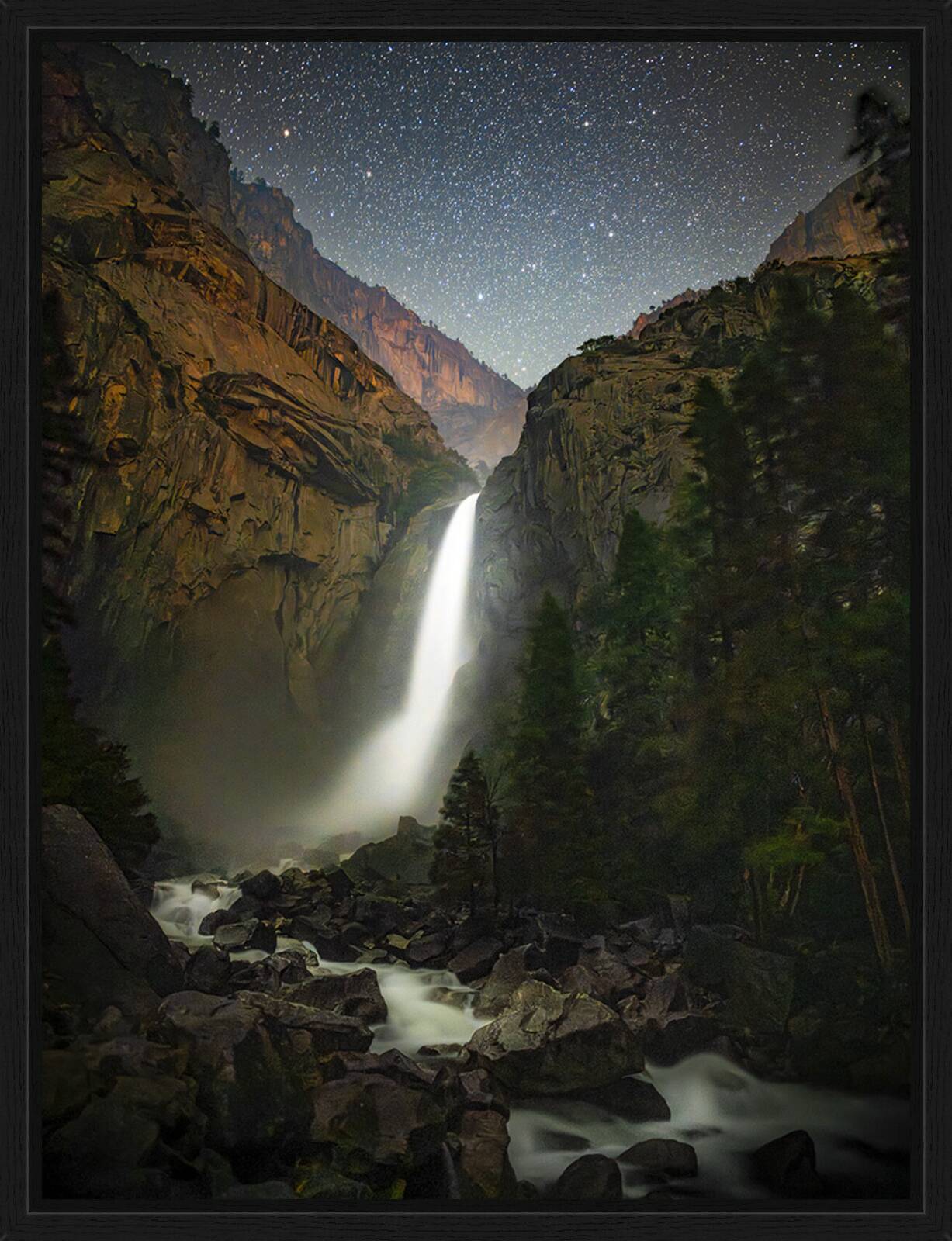 Yosemite Falls at Night by Babak Tafreshi - Limited Edition. Edition of: 150. Signed.