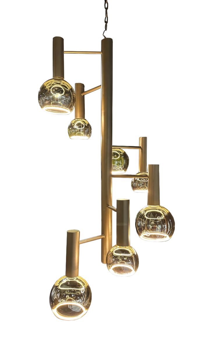 Hanglamp LB045-7 brons Escale  | Leclercq & Bouwman⌀70  x H145 cm