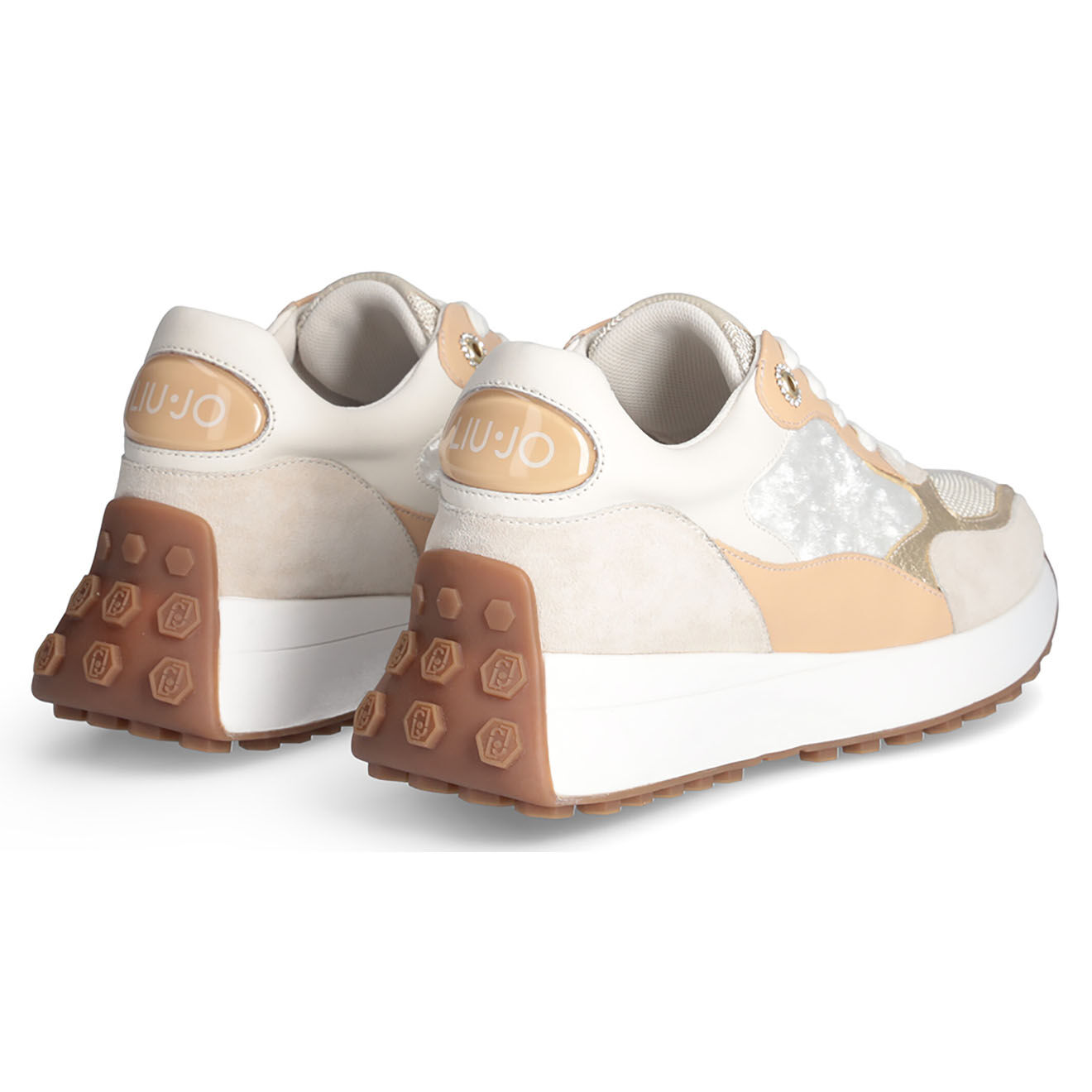 Liu-Jo Sneakers en Cuir Lolo beiges