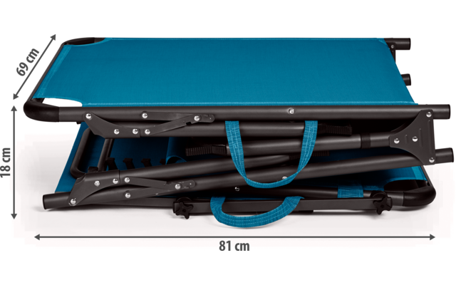 Berger Slimline Dreibein Sonnenliege