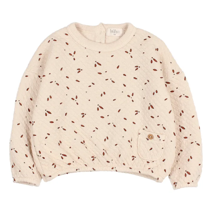 Búho Sweat Texturé Automne | Ecru