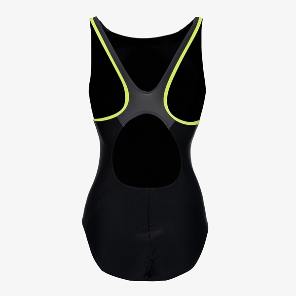Speedo dames badpak zwart/geel
