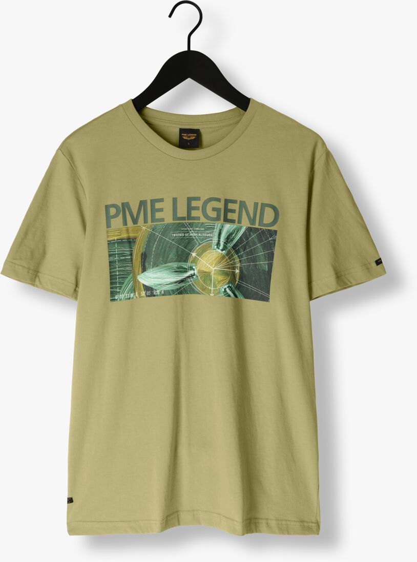 PME LEGEND groene pme legend t-shirt short sleeve r-neck single jersey digital print