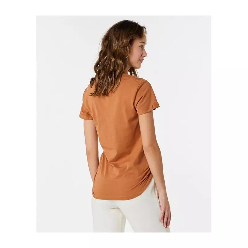 Teeshirt femme RIPCURL Re-Entry V Neck Tee Light Brown