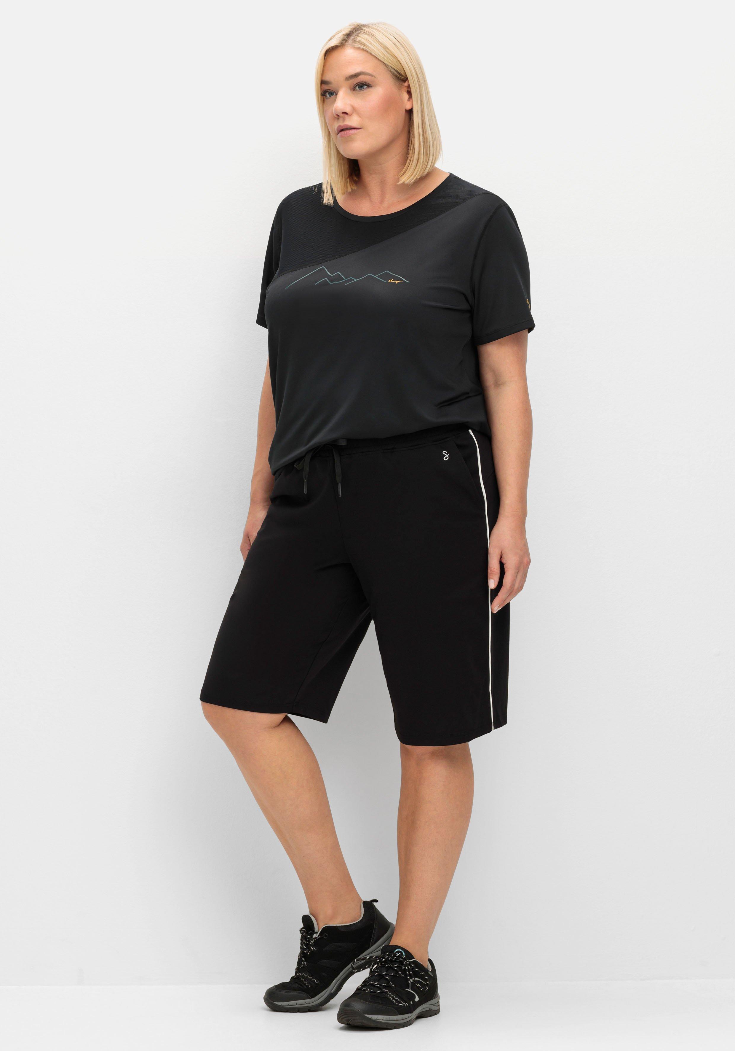 Sport-Bermudas mit seitlicher Kontrastpaspel