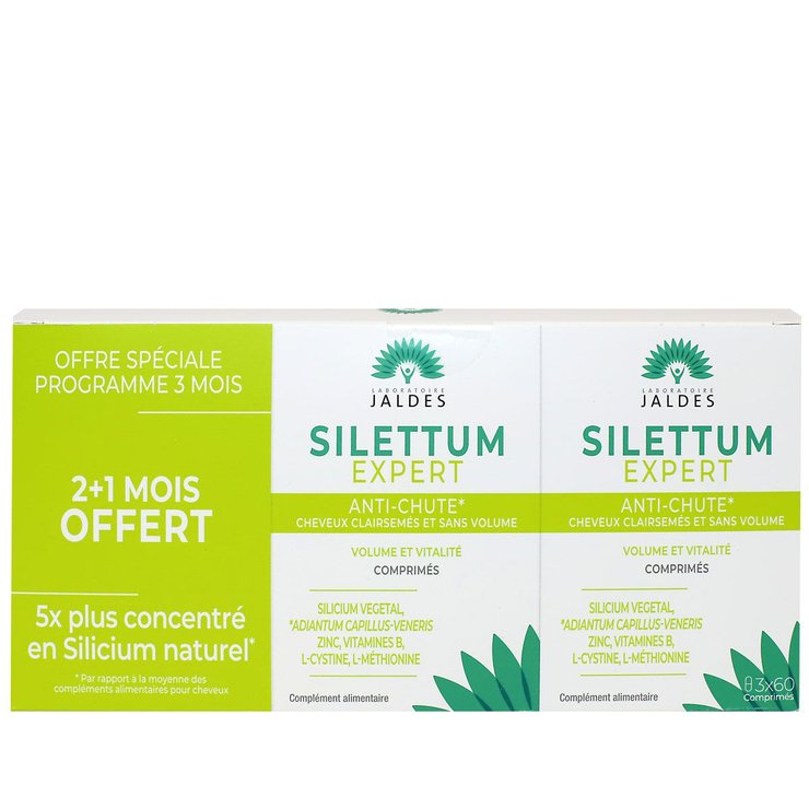 Silettum Expert anti-chute cheveux 3x60 comprimés