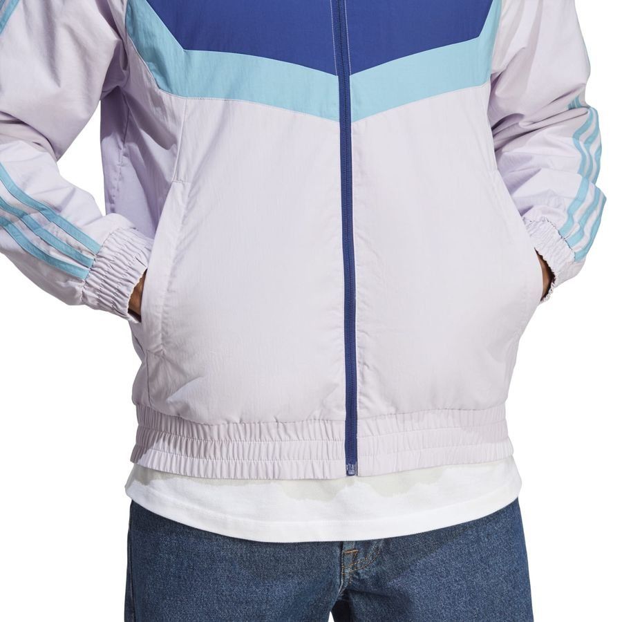 adidas Veste Tiro Woven - Argenté/Bleu