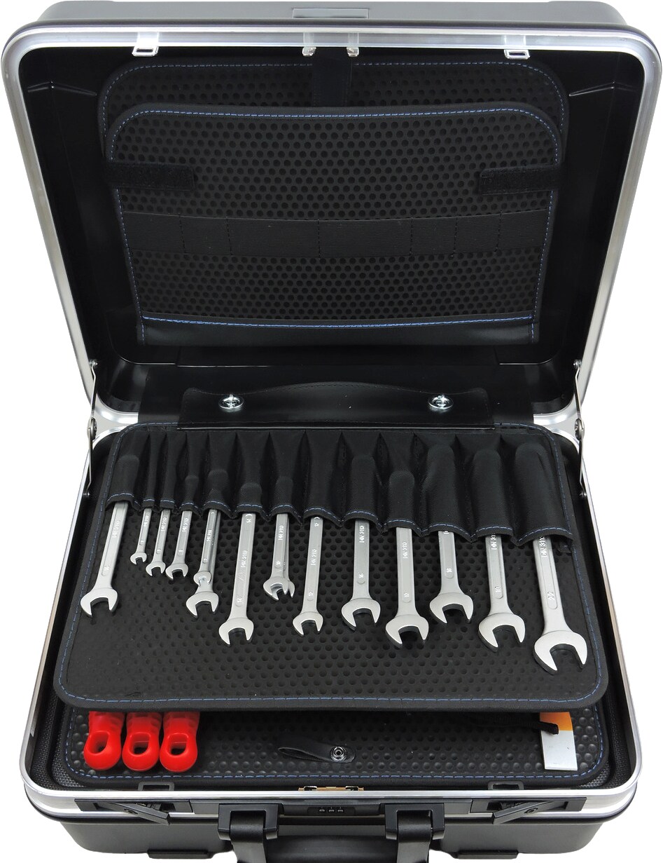 FAMEX 606-08 ABS Werkzeugtrolley mit hochwertigem Werkzeug Set - High-End Qualität - mit Steckschlüsselsatz