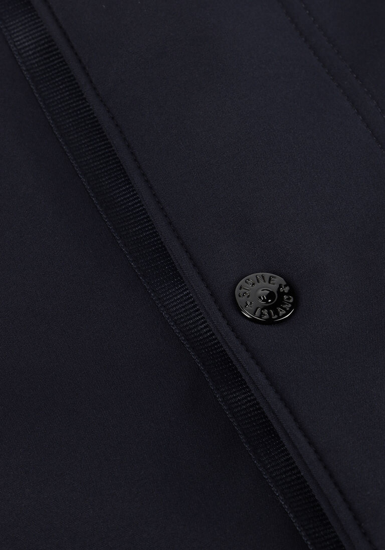 donkerblauwe stone island jack short parka s0a22