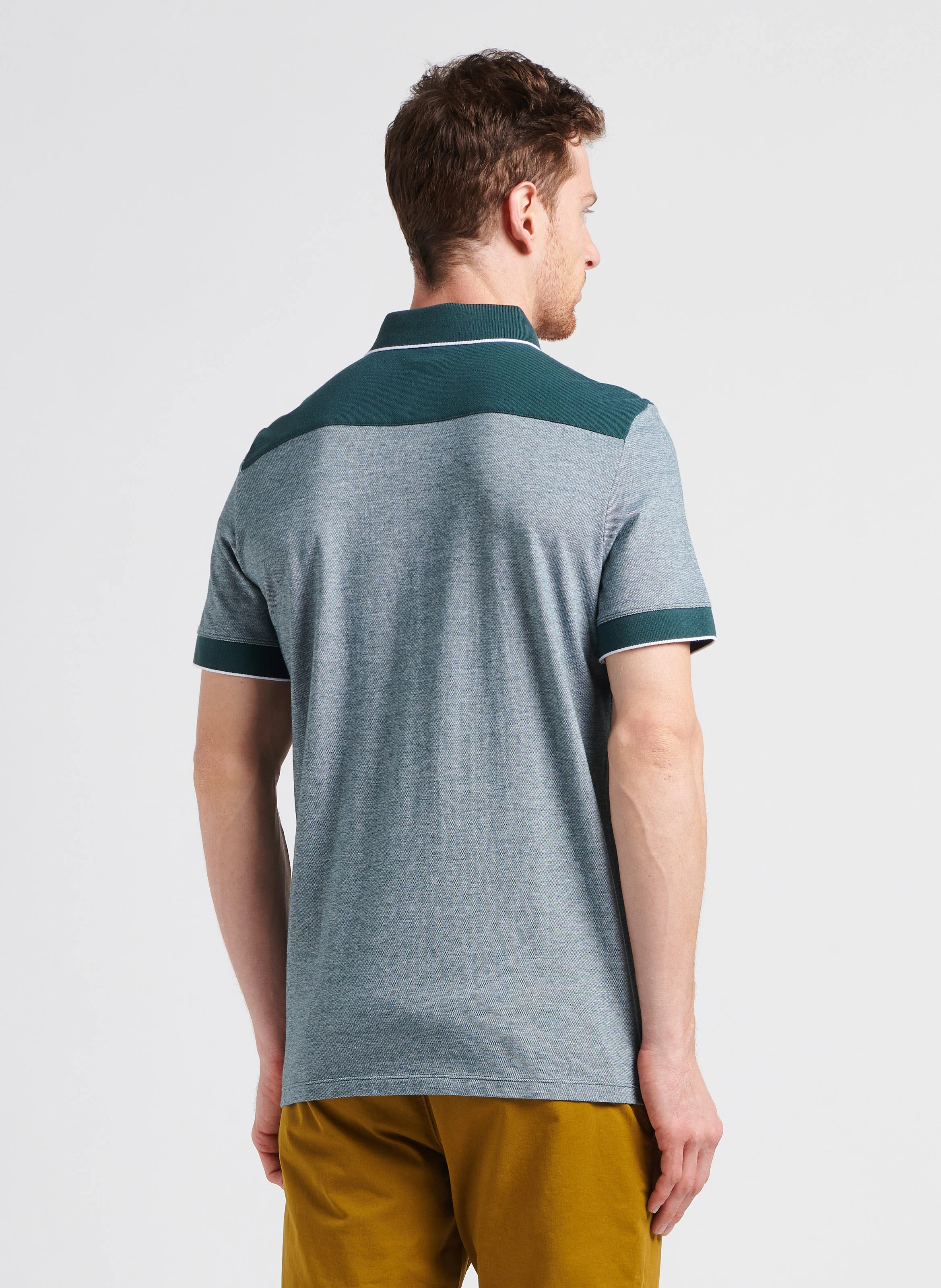 Polo regular fit en coton| Gris
