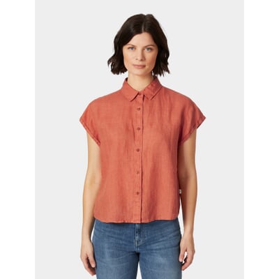 Damenbluse Kurzarm, Orange