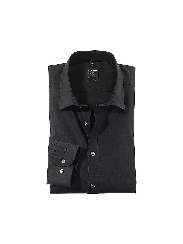 OLYMP LEVEL FIVE Hemd Body Fit ( extra lange Ärmel ) schwarz