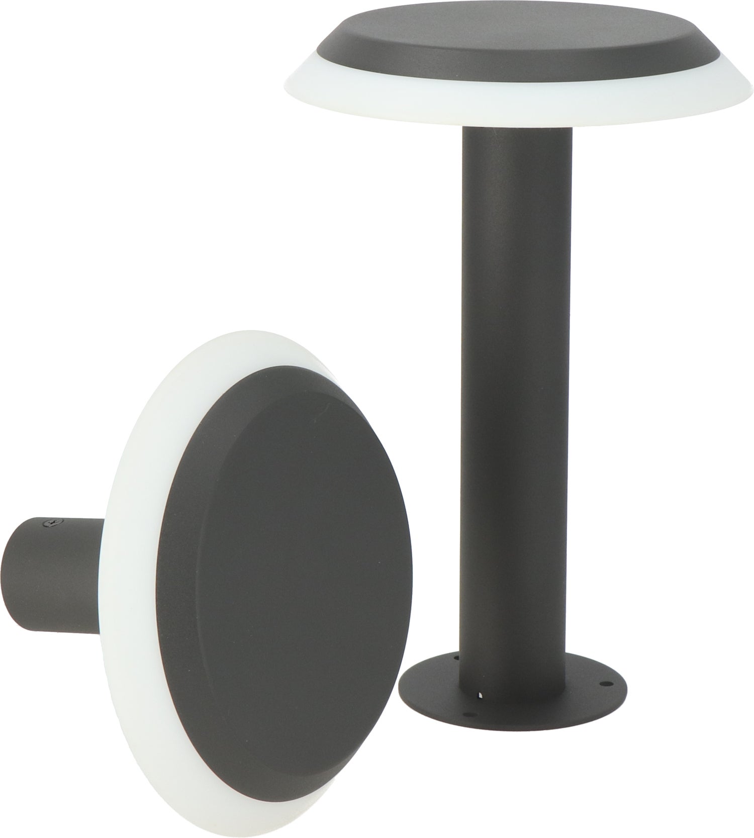 Intratuin LED muurlamp Arges zwart 20 x 13,7 x 20 cm