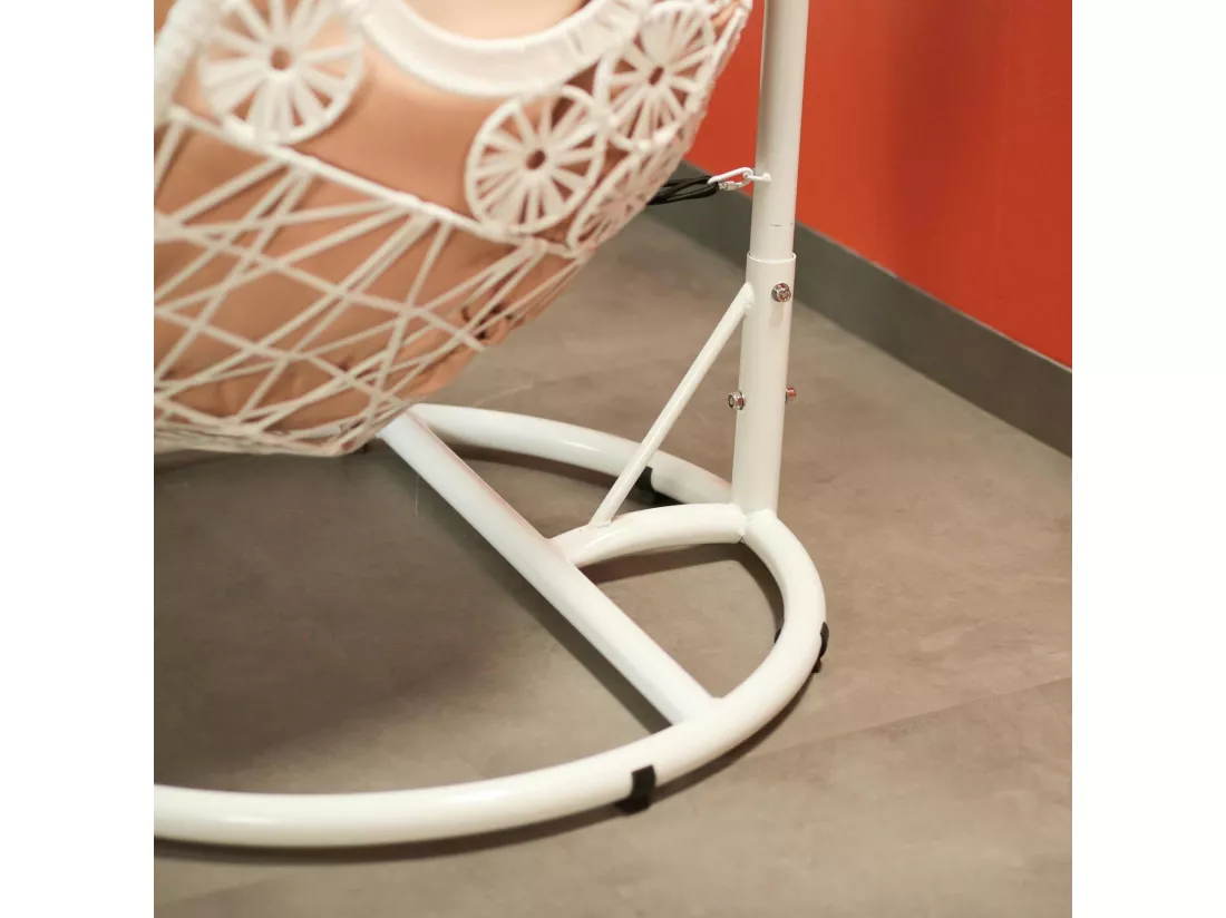 Fauteuil œuf suspendu blanc SOUTH BEACH
