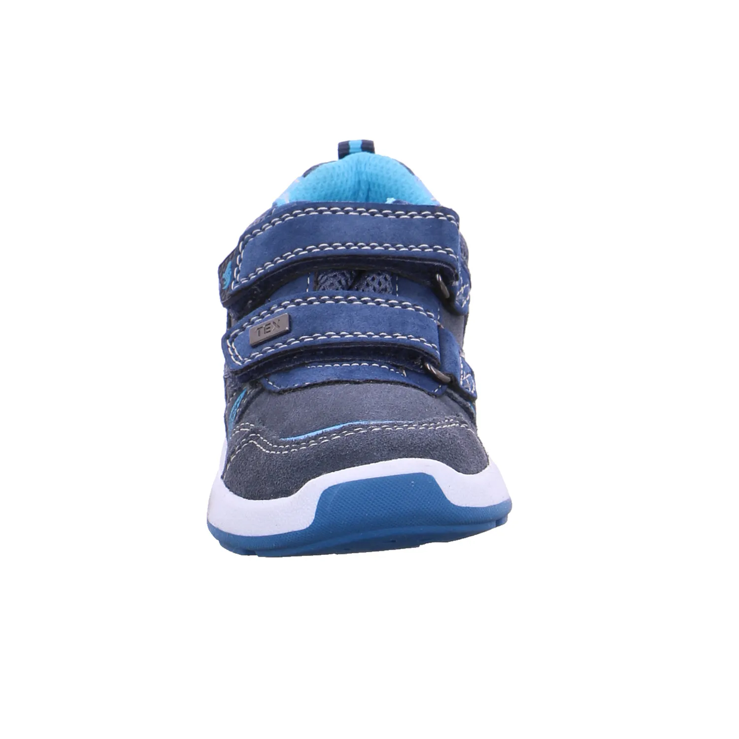 LURCHI Kleinkinder-Halbschuh Klett Blau Leder  Sneaker