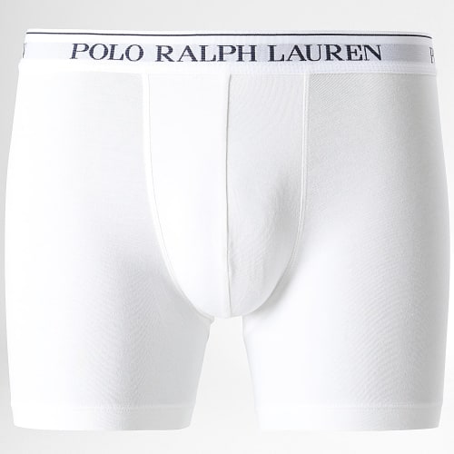 Lot De 3 Boxers Bleu Marine Blanc
