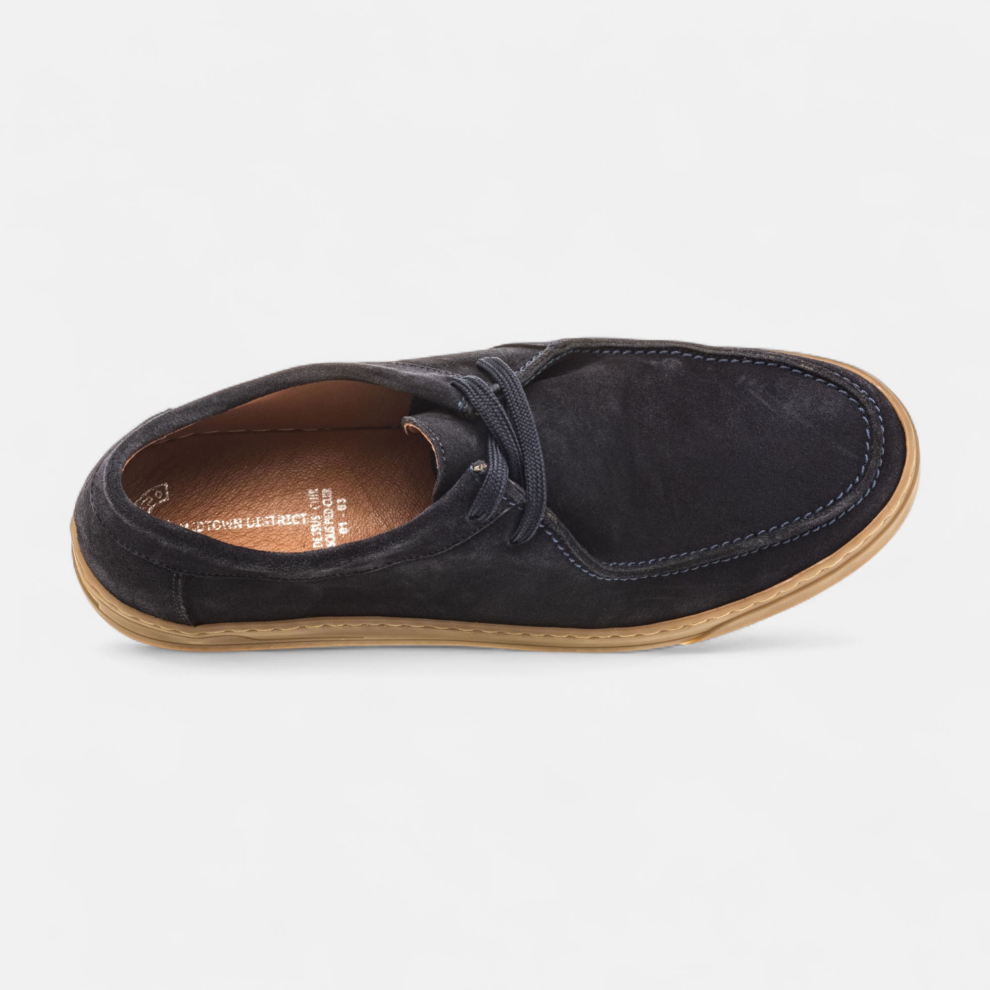 Derbies Homme en cuir bleu marine