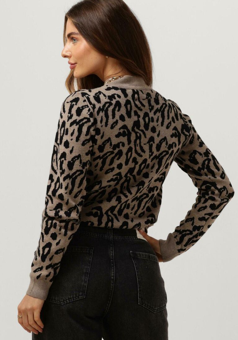 OBJECT bruine object trui ray l/s knit pullover
